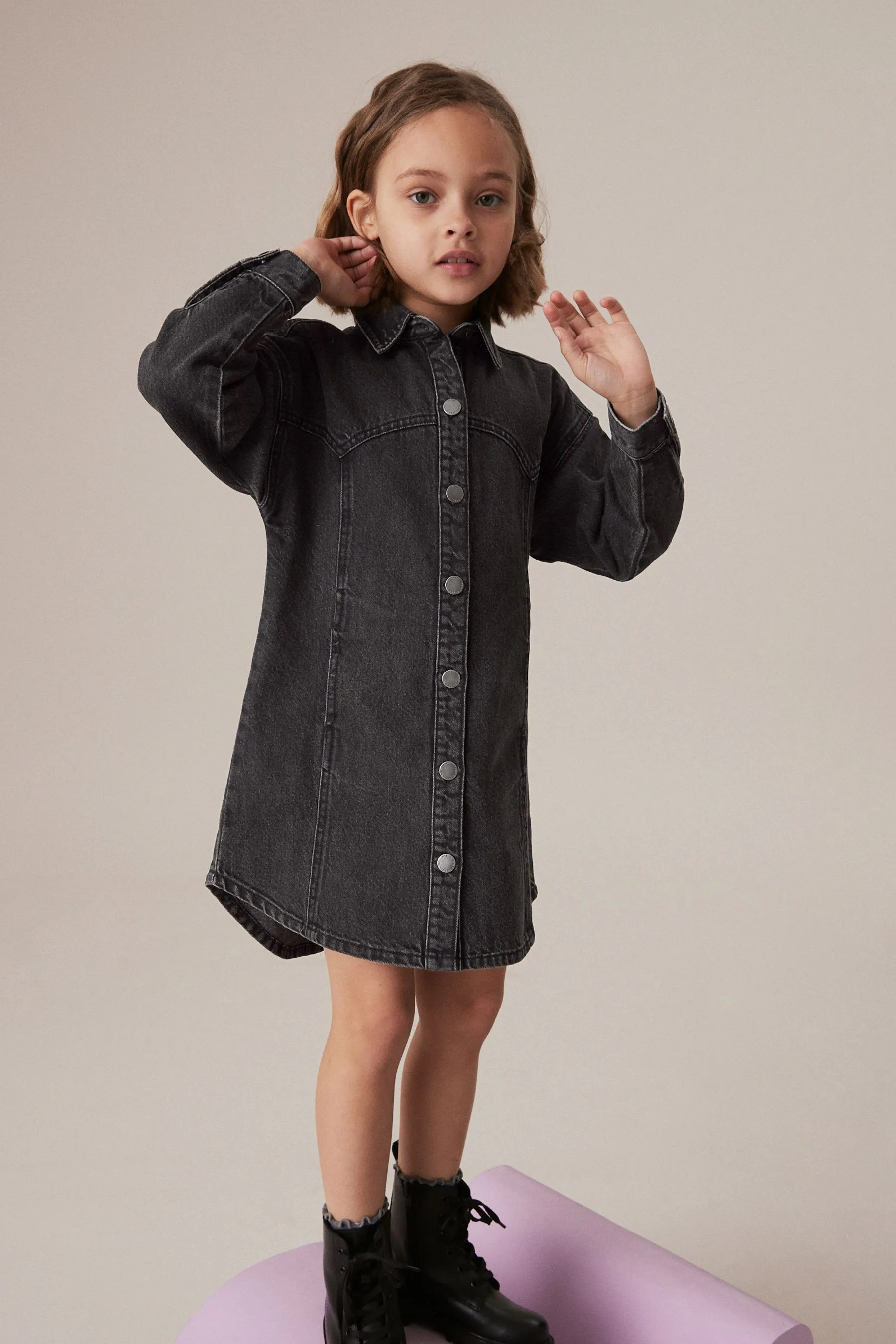 100% Cotton Shirt Dress (3-16yrs)    