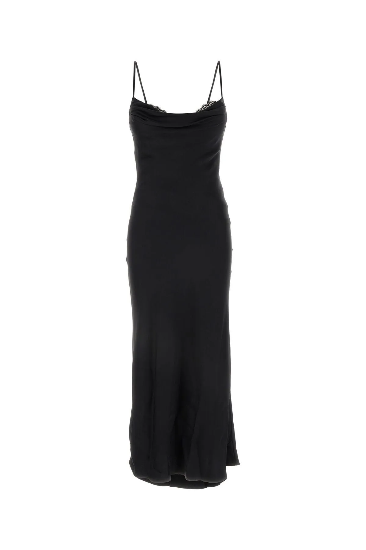 Black satin dress    