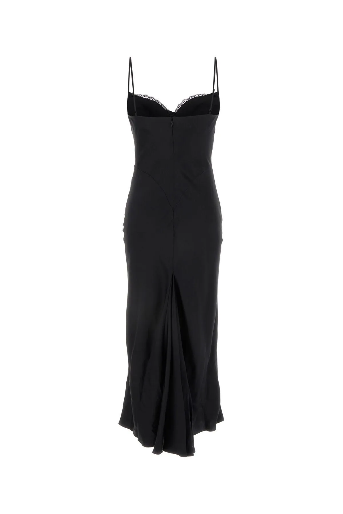 Black satin dress    