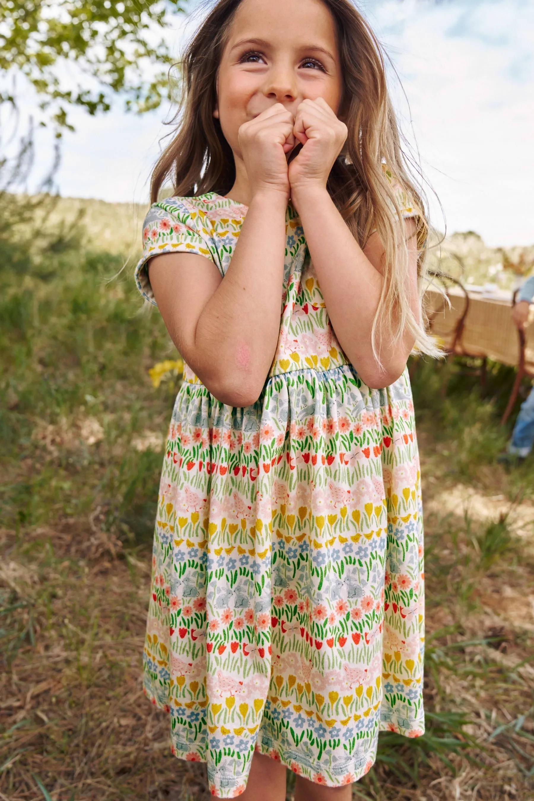 Boden 100% Cotton Short Sleeved Fun Jersey Dress    
