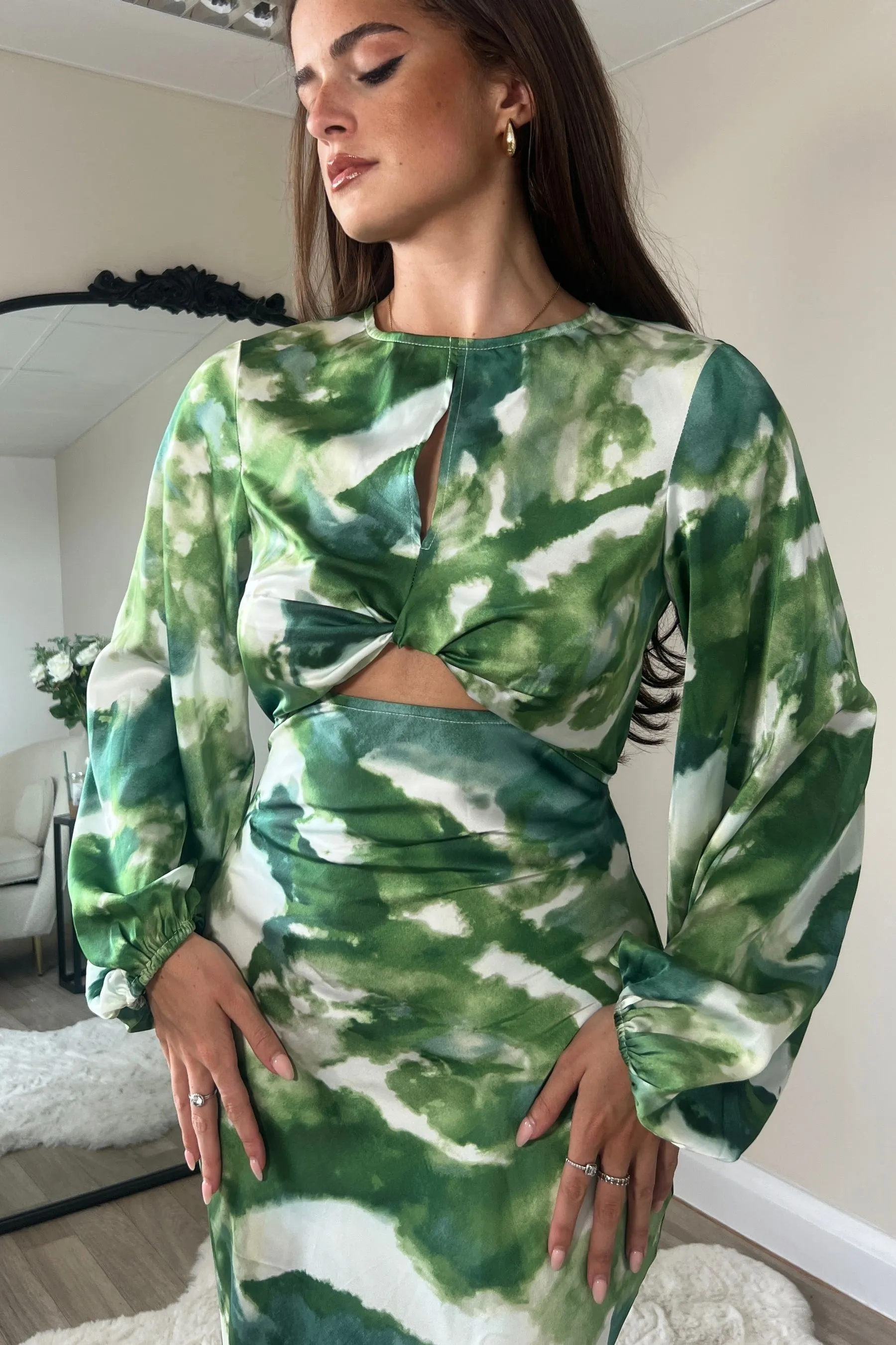 Girl In Mind Clara Cutout Maxi Dress    