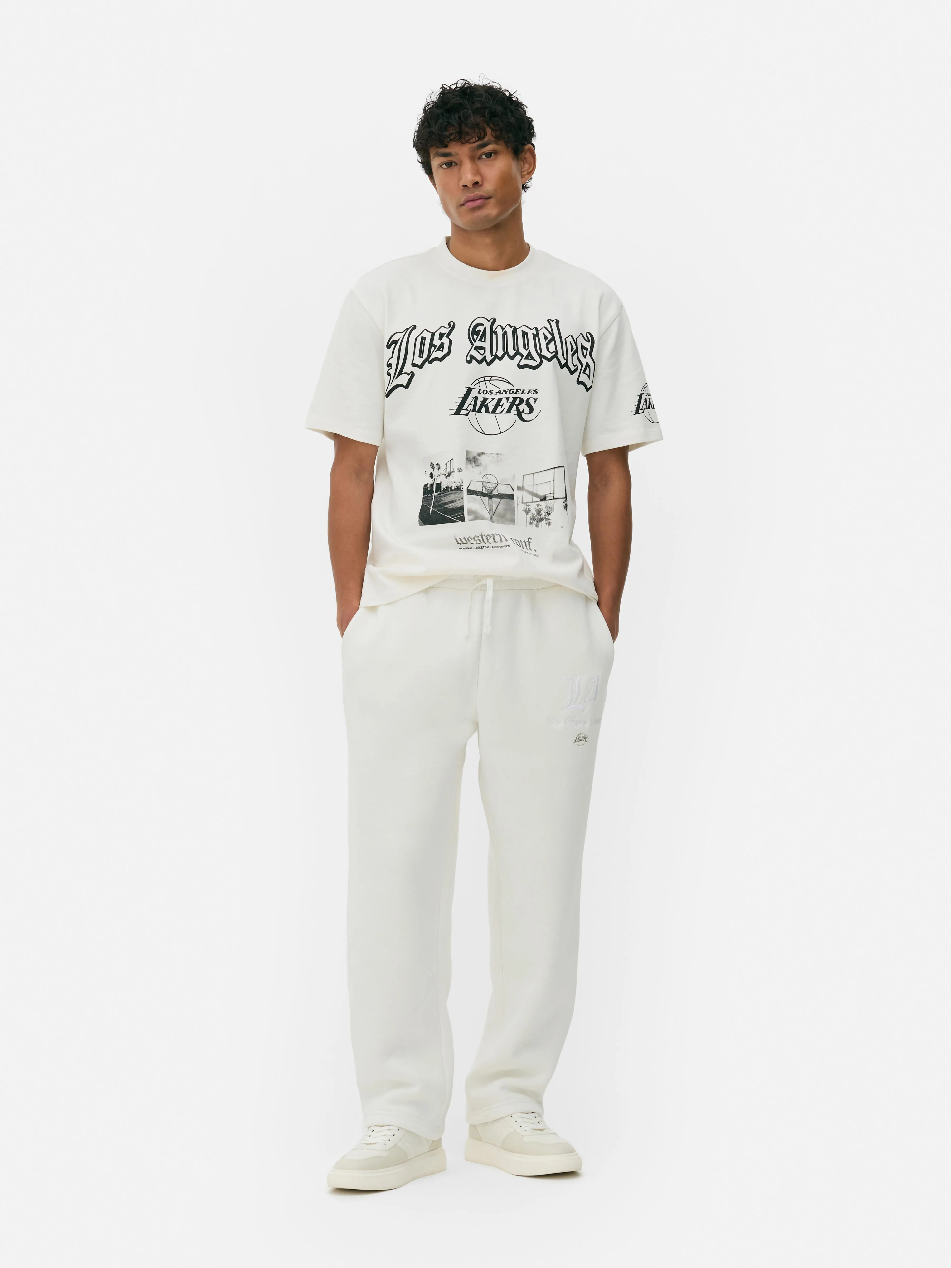 Pantaloni da tuta ricamati NBA LA Lakers