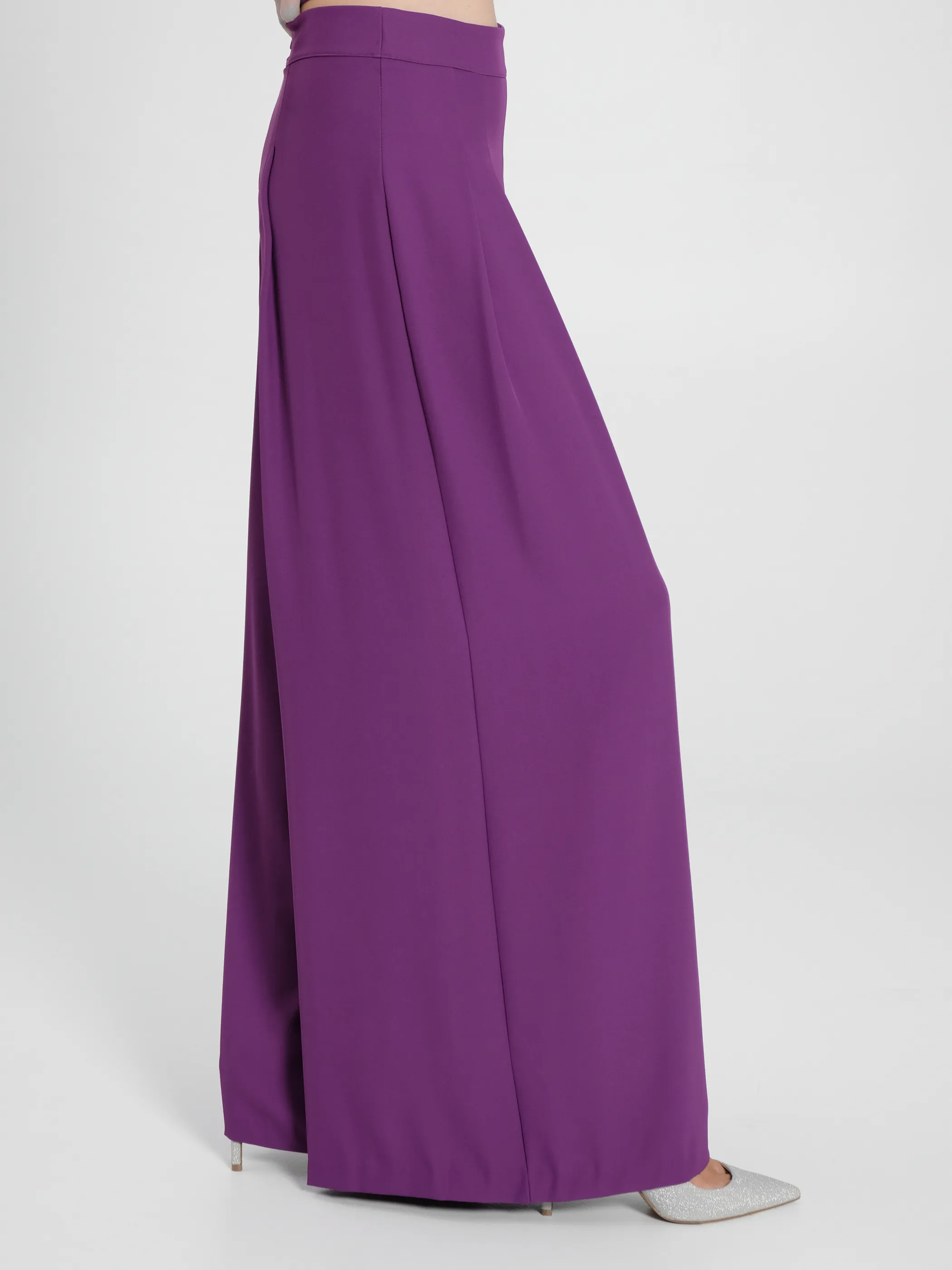      Pantaloni Palazzo Viola Melanzana     