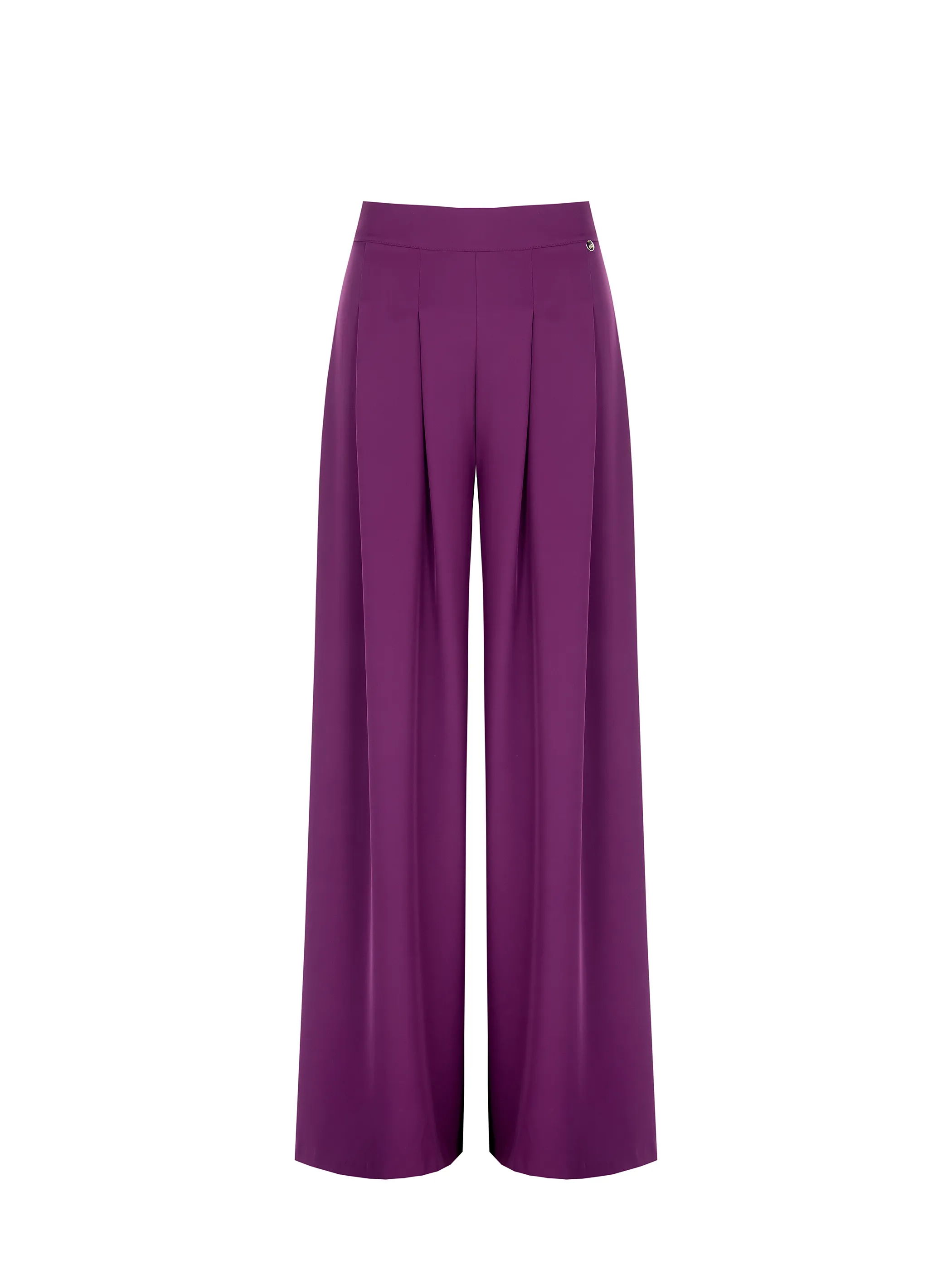      Pantaloni Palazzo Viola Melanzana     