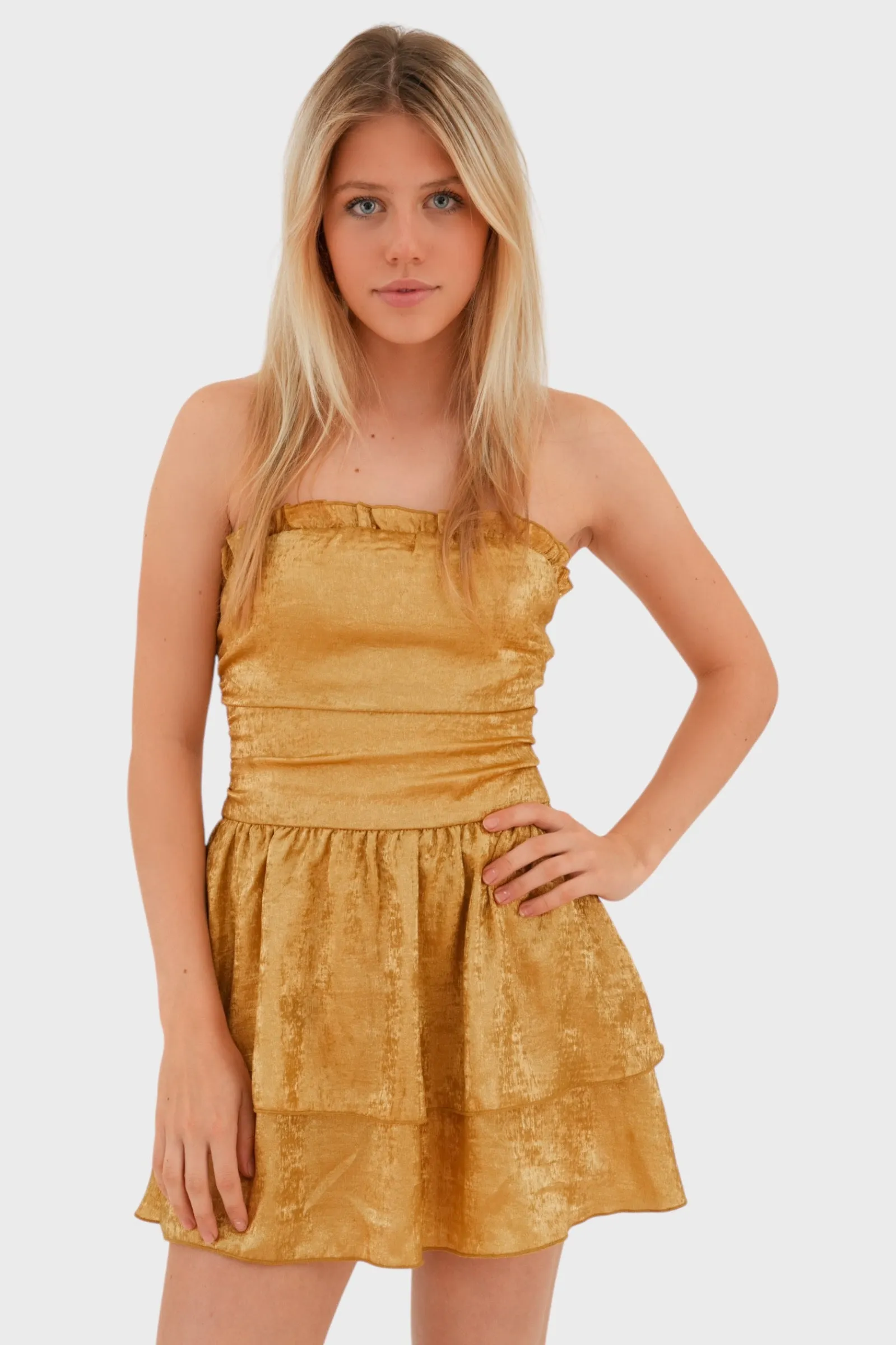 Shining dress gold